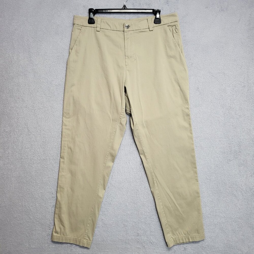 Lululemon Commission Pant Mens 32x29 Brown Swift Cotton Classic Fit TAILORED
